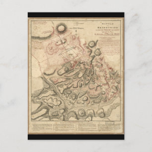 Bataille de Brandywine Carte de la révolution amér