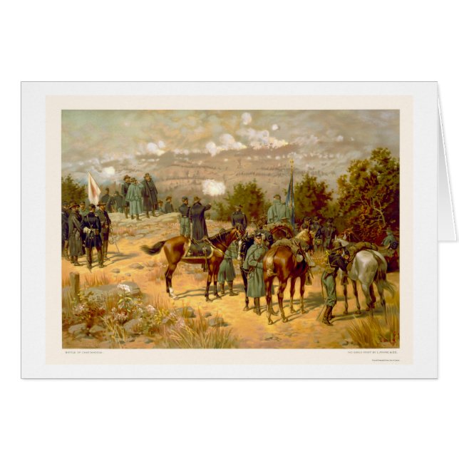 Bataille de Chattanooga par L. Prang & Company (Devant horizontal)