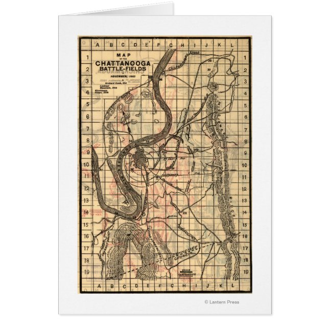 Bataille de Chickamauga - Guerre civile Carte pano (Devant)