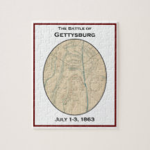 Bataille de Gettysburg Carte Puzzle