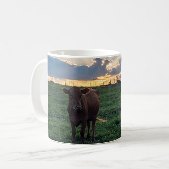 Bataille Sunset Cattle Farm Mug (Devant gauche)