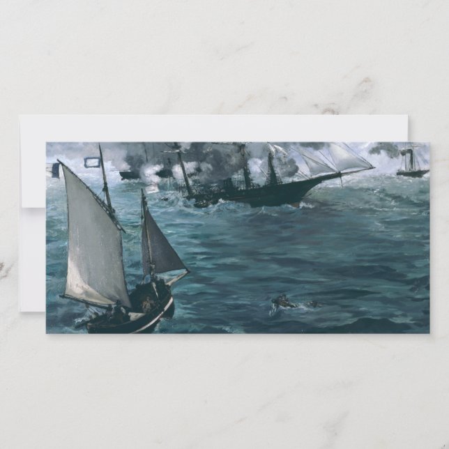 Bataille USS Kearsarge et CSS Alabama Manet (Devant)