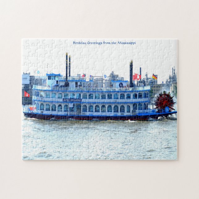 Bateau à aubes Mississippi. Puzzle (Horizontal)