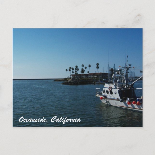 Bateau à Oceanside, Californie Carte postale (Devant)