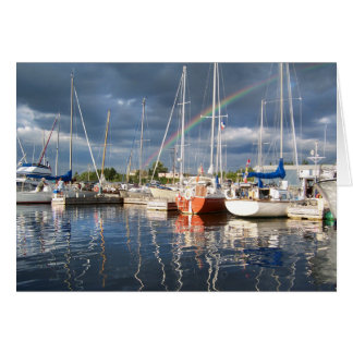 Bateau à quai à Marina Photographie