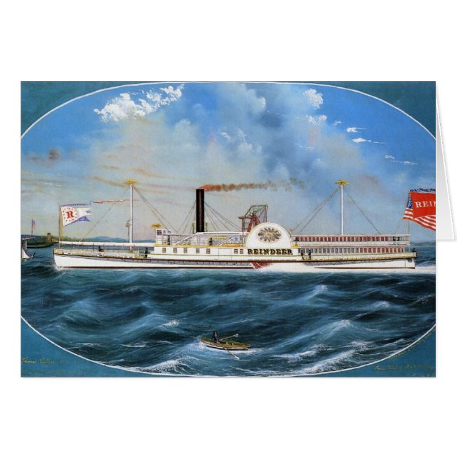 Bateau à vapeur Reindeer 1850 (Devant horizontal)