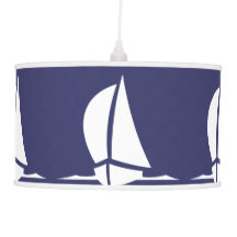 Bateau à voile Blanc sur bleu