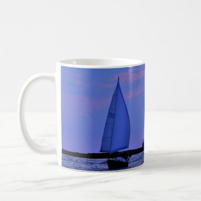 Bateau à voile Sunset Mug (Gauche)