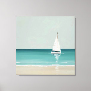 Bateau à voile sur la toile Open Sea Imprimer