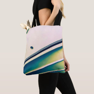 Bateau Abstrait en Sac fourre-tout bleu