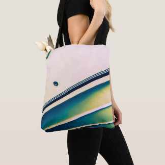 Bateau Abstrait en Sac fourre-tout bleu