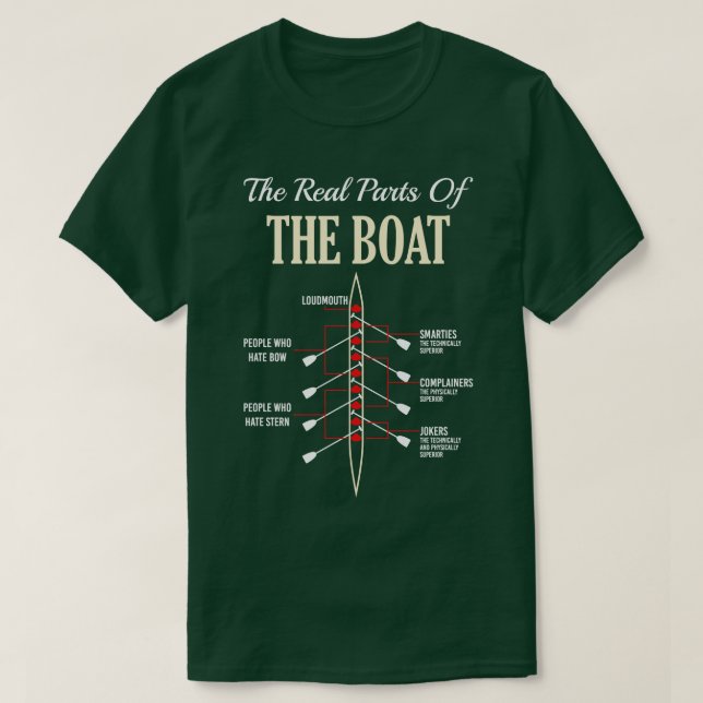 Bateau amusant TShirt aviron pagayeurs Shir (Design devant)
