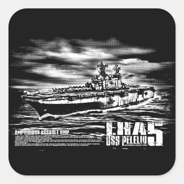 Bateau d'assaut amphibie Peleliu Sticker (Devant)