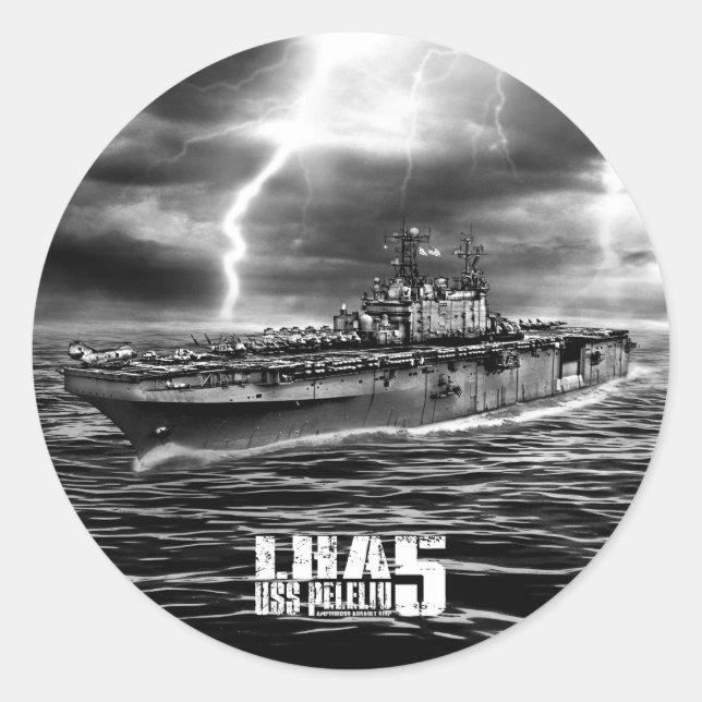 Bateau d'assaut amphibie Peleliu Sticker (Devant)