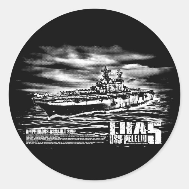 Bateau d'assaut amphibie Peleliu Sticker (Devant)