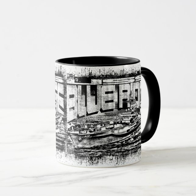Bateau de commandement Blue Ridge Combo Mug (Devant droit)