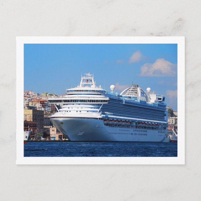 Bateau de croisière à Istanbul Carte postale (Devant)