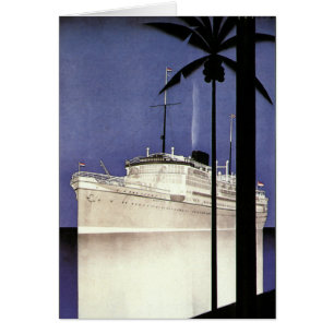 Bateau de croisière tropicale Vintage voyage et pa