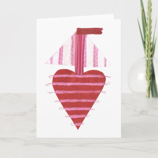 Bateau de Loveheart aucune carte de voeux (Devant)