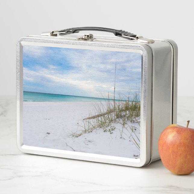 Bateau De Mer Et Plage De Sable Blanc Lunchbox Du  (En situation)