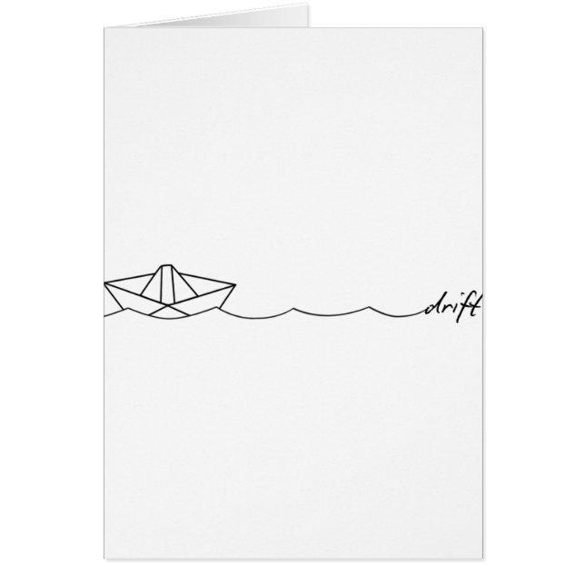 Bateau de papier de dérive (Devant)
