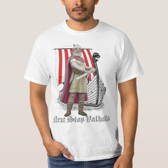 bateau de Viking avec la lumière de T-shirt de (Devant)