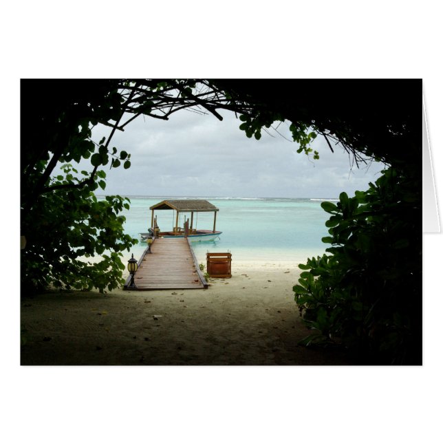 Bateau d'île des Maldives (Devant horizontal)