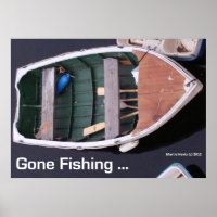 Bateau - Gone Fishing - Poster