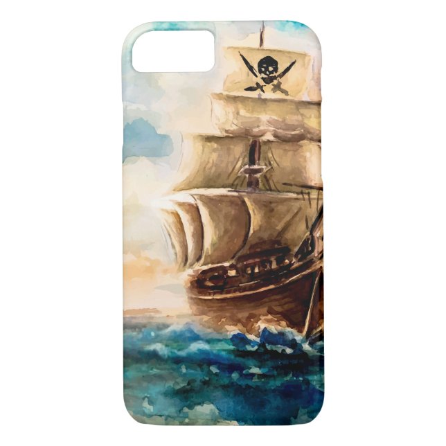 Bateau mer iPhone 8/7 Coque (Dos)