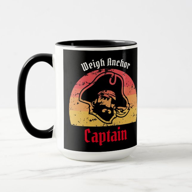 Bateau pirate capitaine Mug (Gauche)