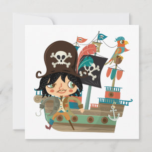 Bateau pirate et pirate