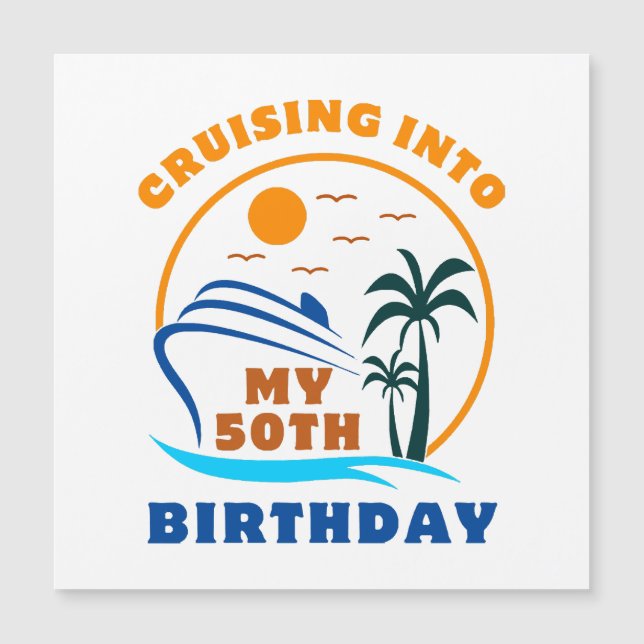 Bateau pour mes 50 ans de croisière (Devant)
