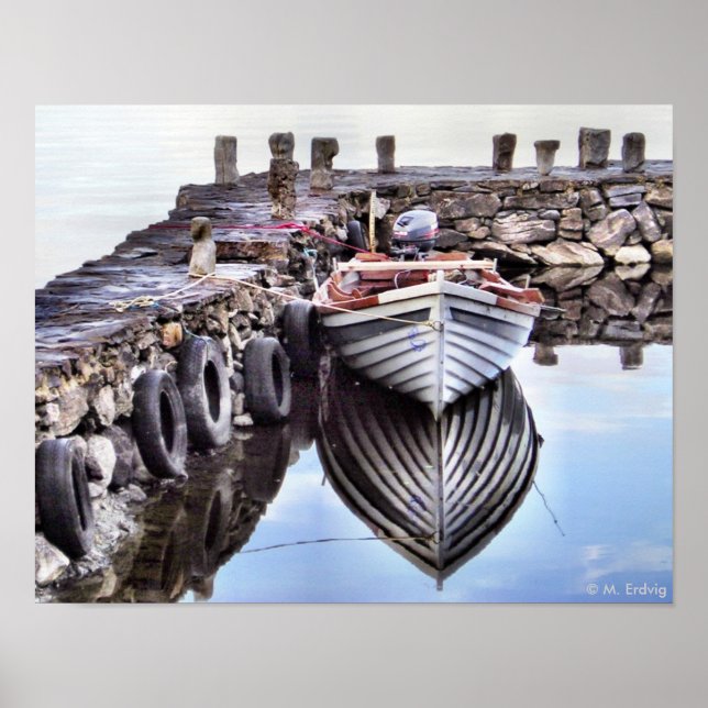 Bateau solitaire Impression ou affiche (Devant)