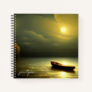 Bateau sous le clair de lune Journal personnalisé