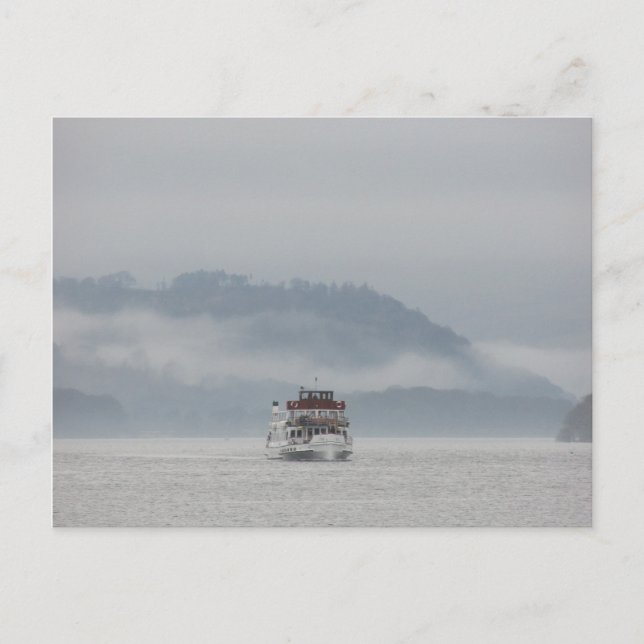 Bateau Sur Windermere - Carte postale Lake Distric (Devant)