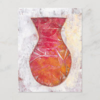 Bateau vide - Carte postale Vase Fleur