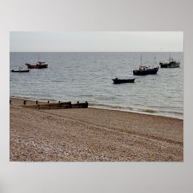 Bateaux à rames.  affiche (Devant)