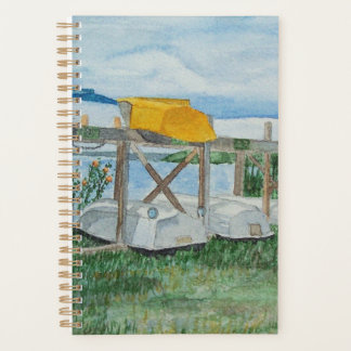 Bateaux à rames d'été Aquarelle
