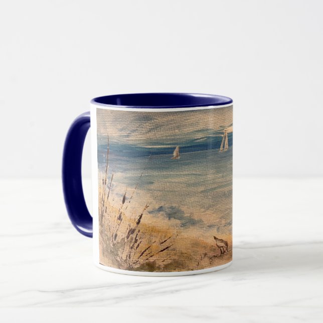 Bateaux à voile Mug (Devant gauche)