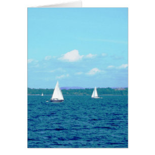 "Bateaux à voile sur le lac Champlain"