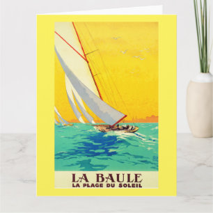 Bateaux à voile vintages Carte postale Voyage Fran