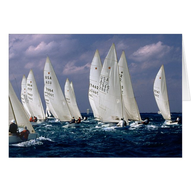 Bateaux à voile - Voiliers de course - Classe Star (Devant horizontal)
