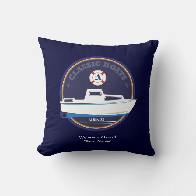 Bateaux classiques - coussin de jet d'Albin 25 (Recto)