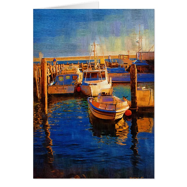 Bateaux, coucher du soleil, baie de Morro, la (Devant)