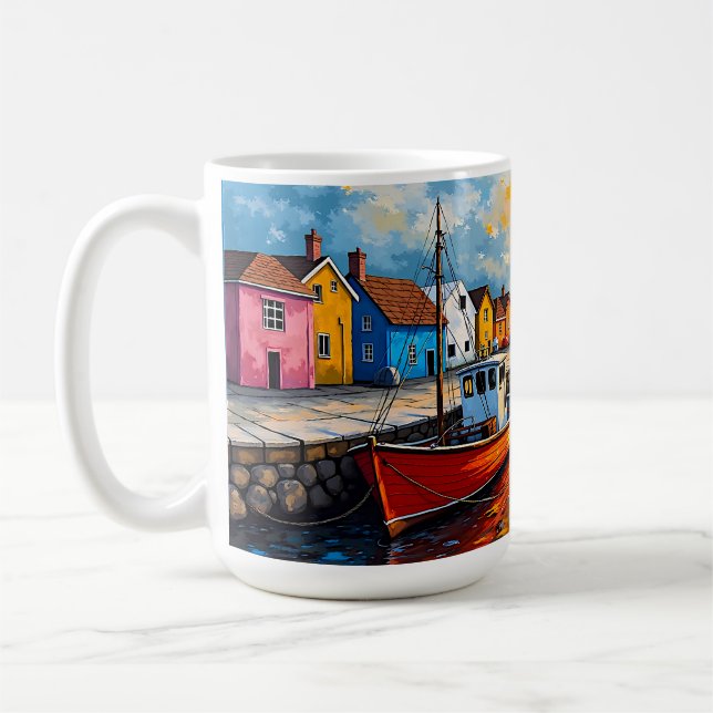 Bateaux d'accueil Café Mug (Gauche)