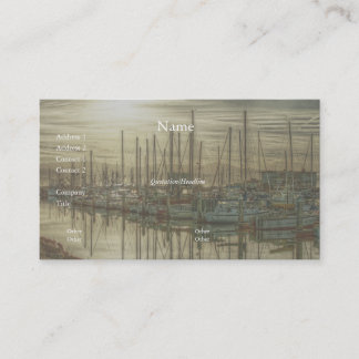 Bateaux dans le port 1 Carte de visite