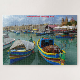 Bateaux de pêche de Malte. Puzzle