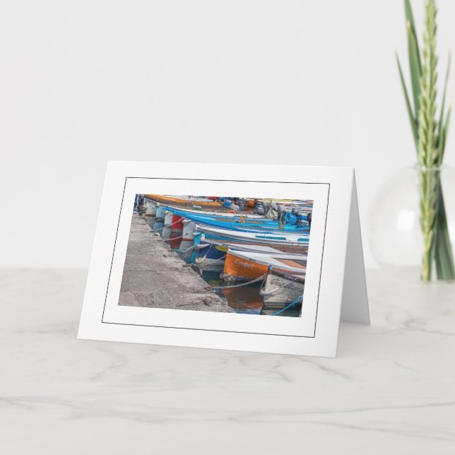 Bateaux de pêche voir carte de voeux (Devant)