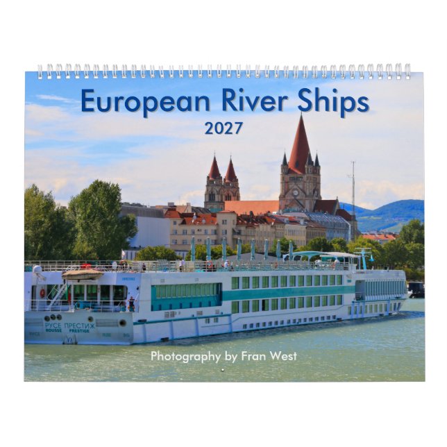 Bateaux de rivière européens Calendrier 2027 (Protection)