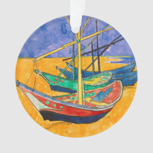 Bateaux de Van Gogh Impressionnisme Plage